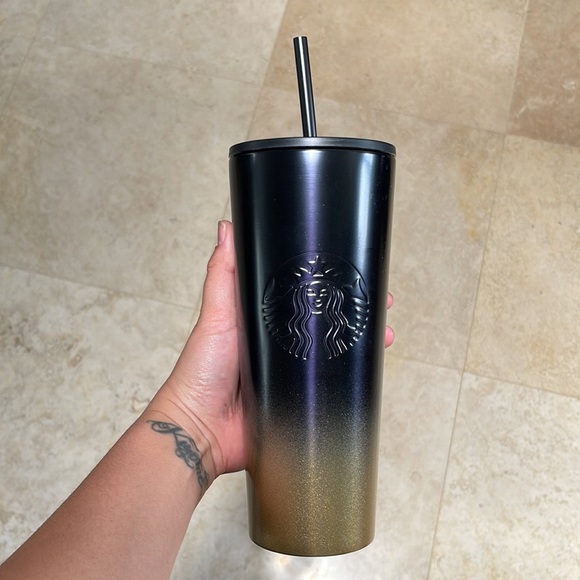 Disneyworld 50th anniversary Ombré black and gold gradient tumbler cup Venti - Picture 2 of 2